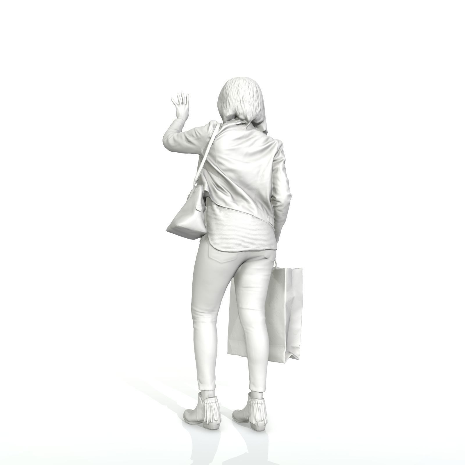 Waving Woman with Sopping Bag CWom0221-HD2-O01P02-S 3D model_53