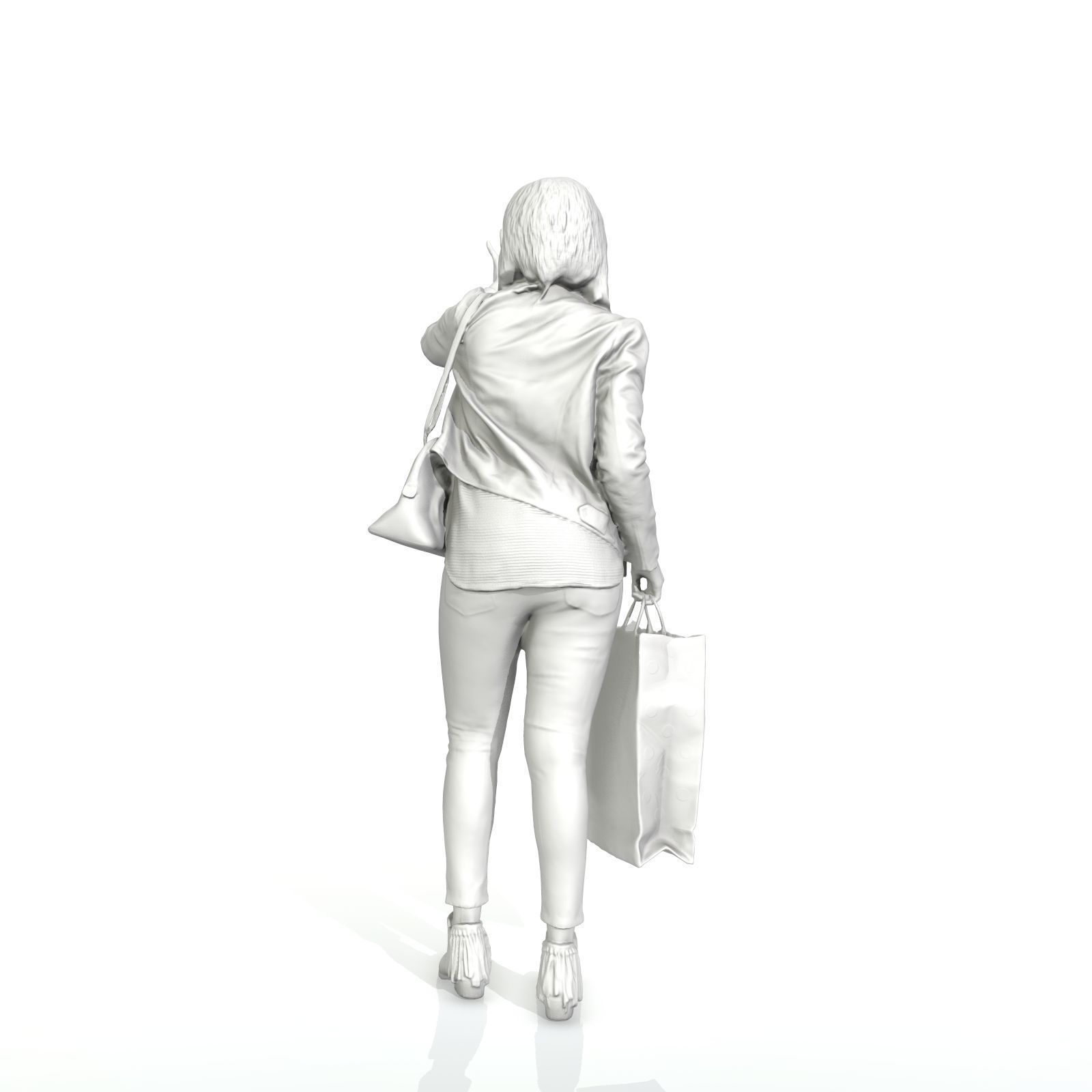 Waving Woman with Sopping Bag CWom0221-HD2-O01P02-S 3D model_50