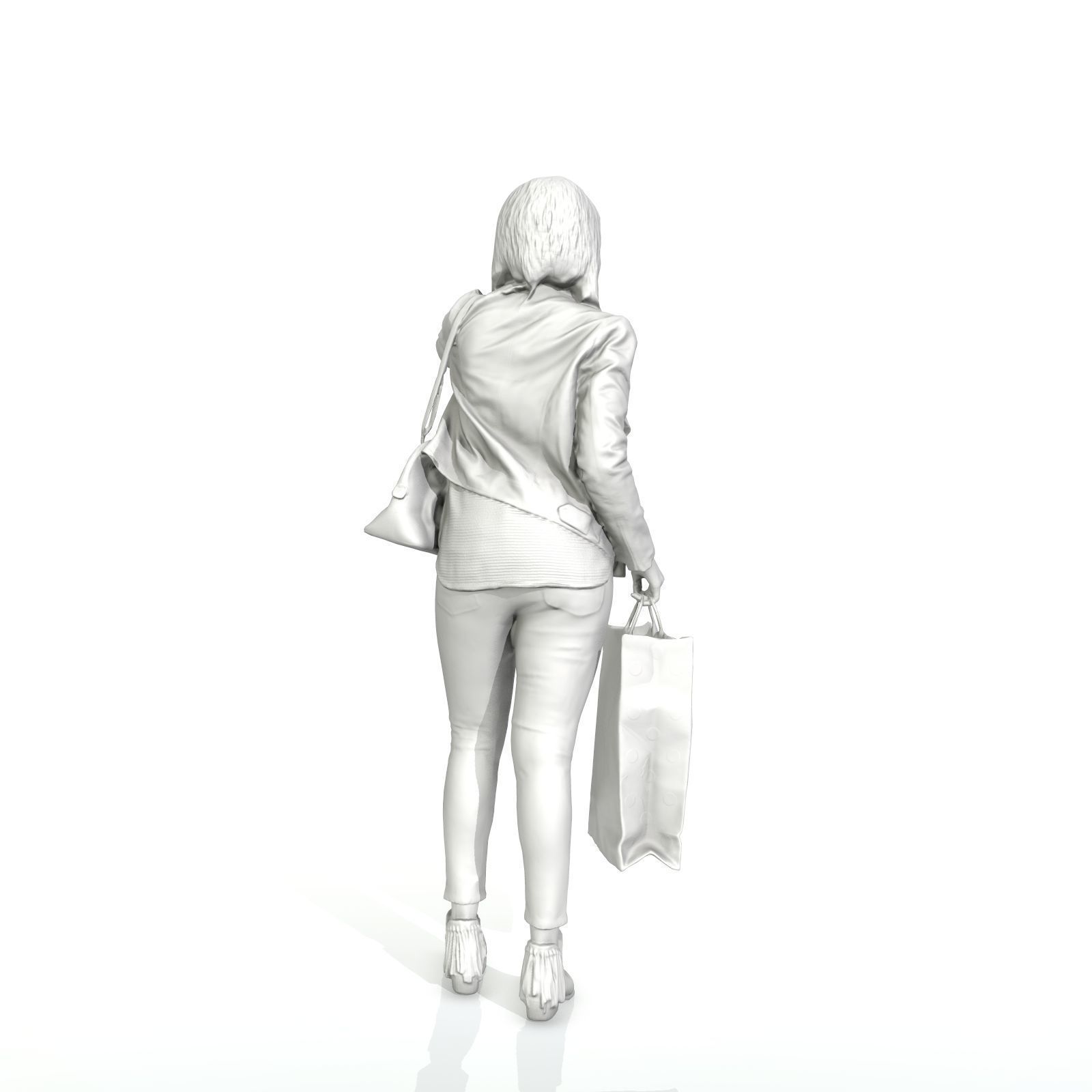 Waving Woman with Sopping Bag CWom0221-HD2-O01P02-S 3D model_49