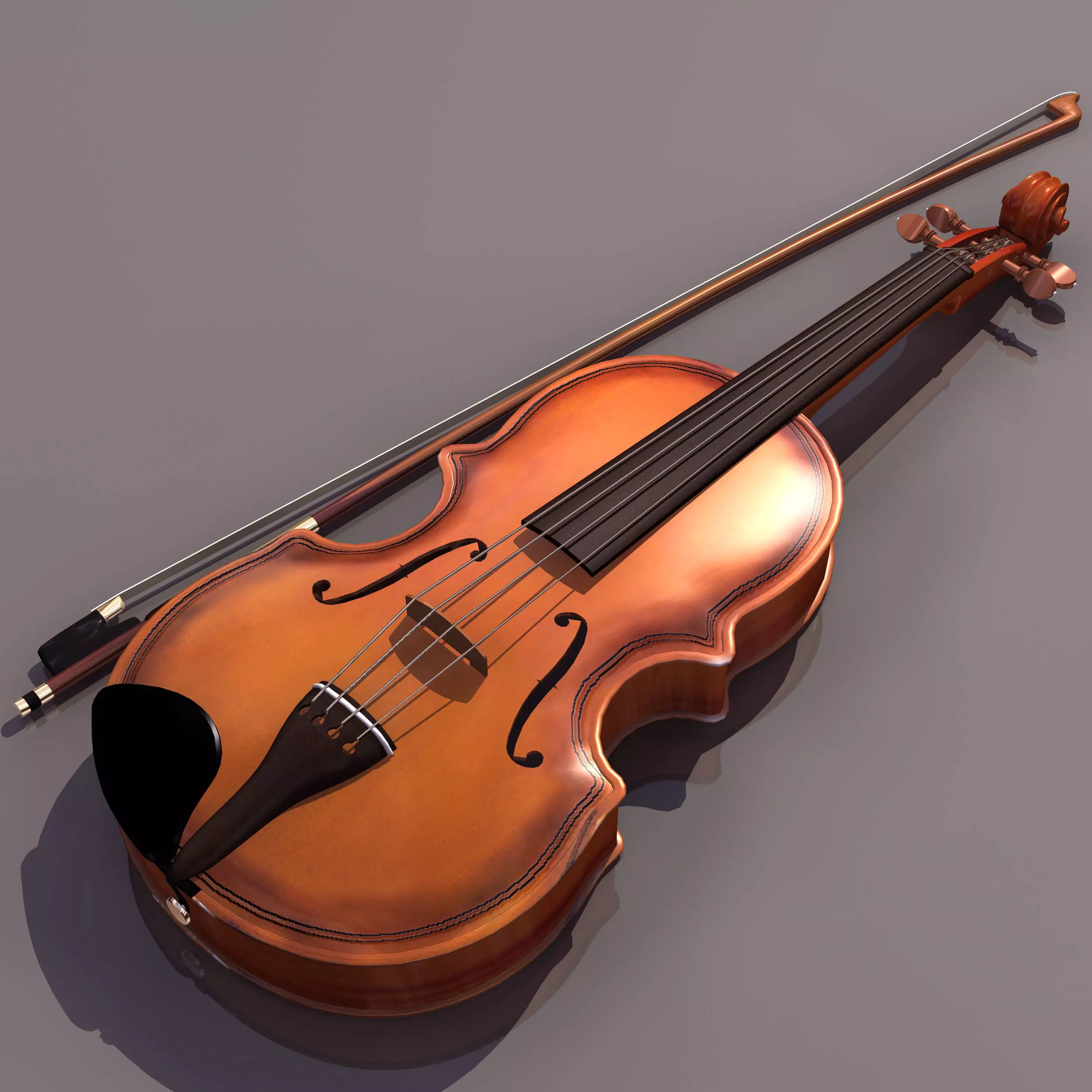 music VIOLIN Free 3D model