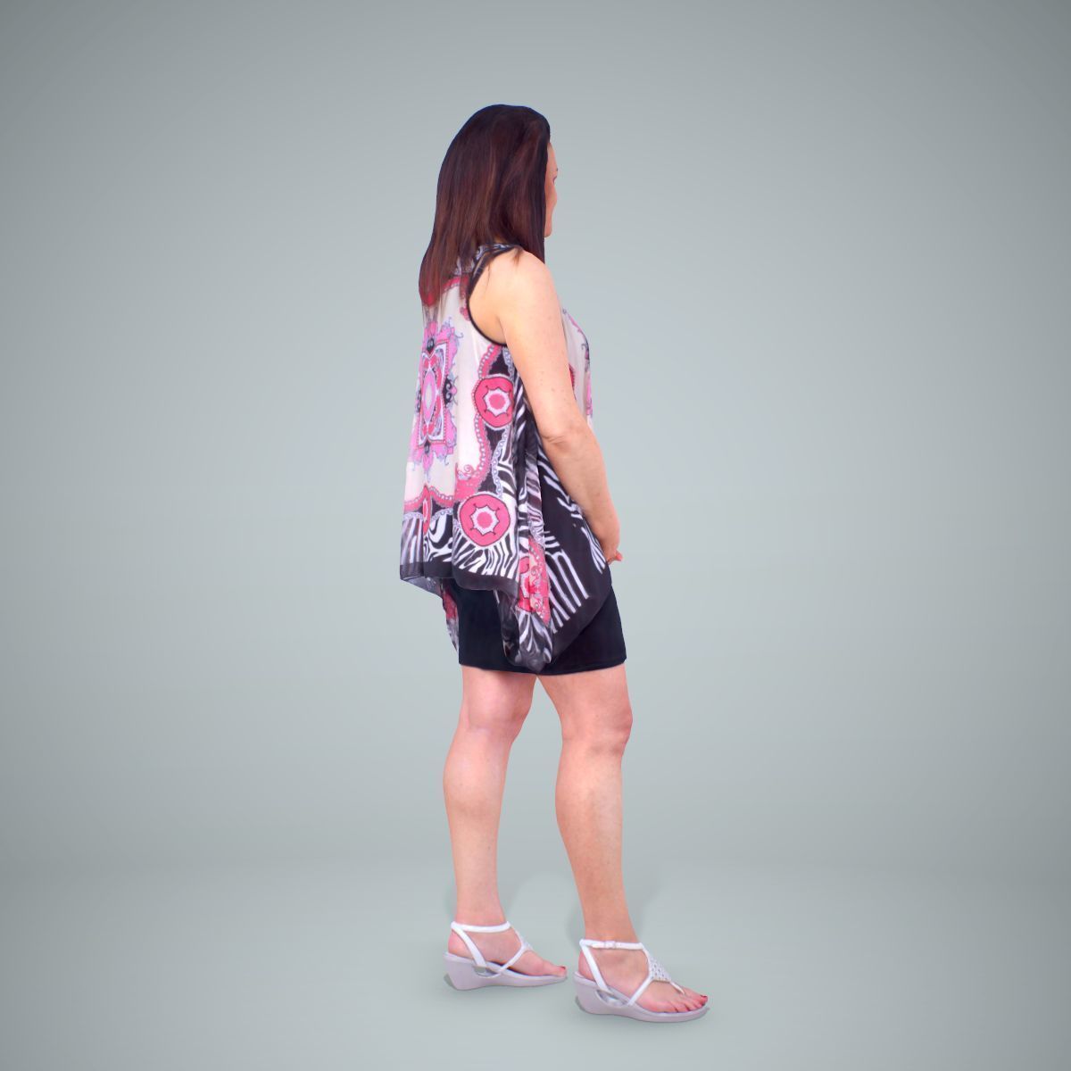 Woman with Colourful Bouse CWom0218-HD2-O01P01-S 3D model_22