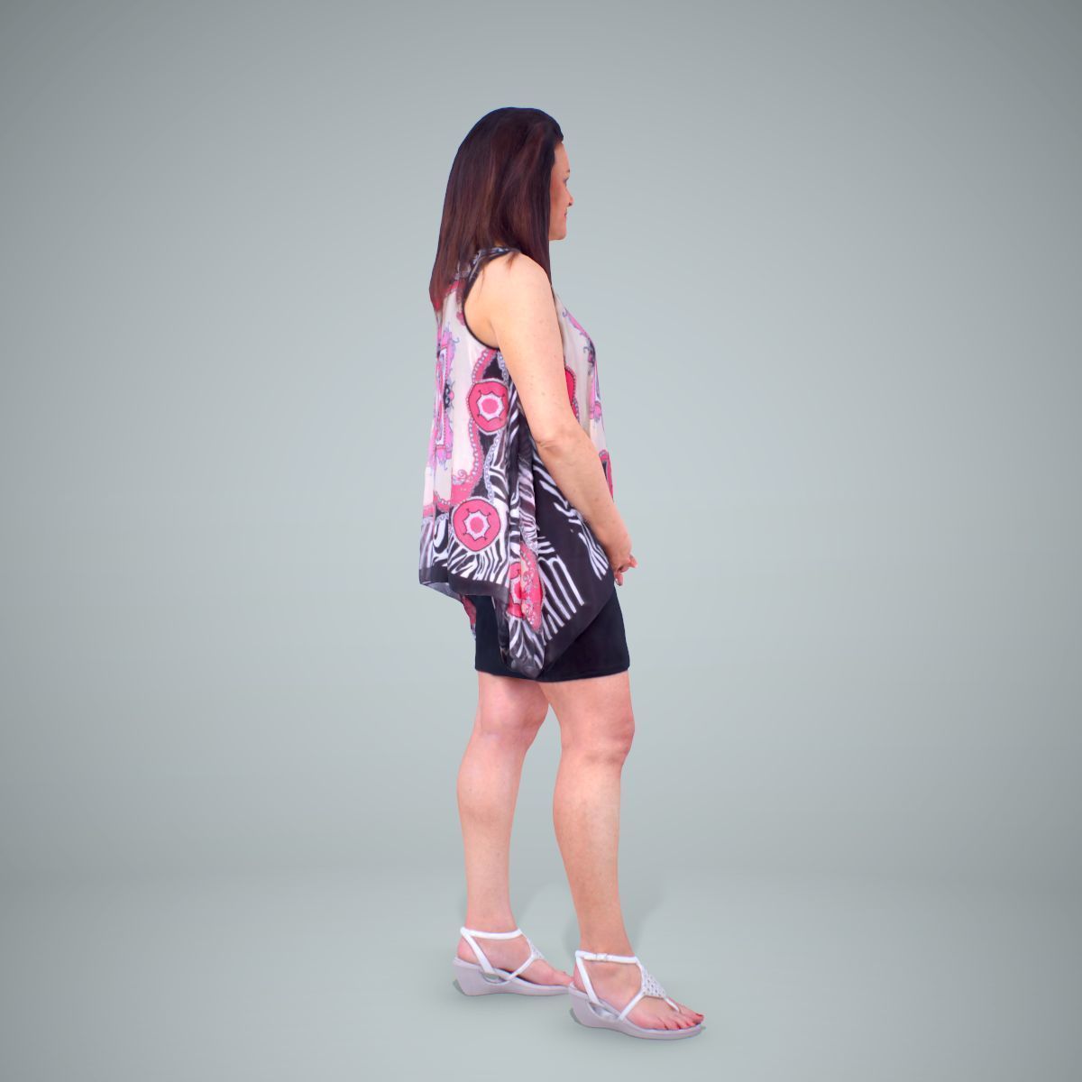 Woman with Colourful Bouse CWom0218-HD2-O01P01-S 3D model_23