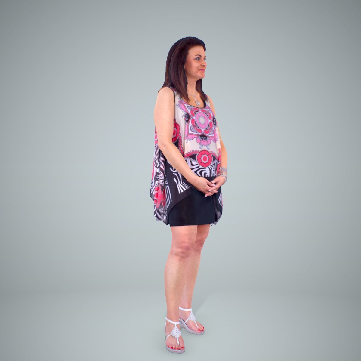 Woman with Colourful Bouse CWom0218-HD2-O01P01-S 3D model_29