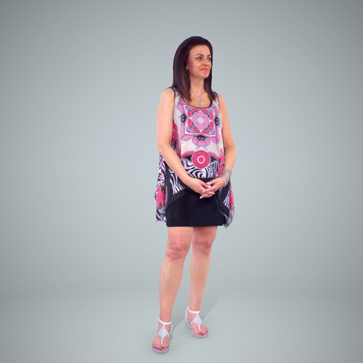 Woman with Colourful Bouse CWom0218-HD2-O01P01-S 3D model_31