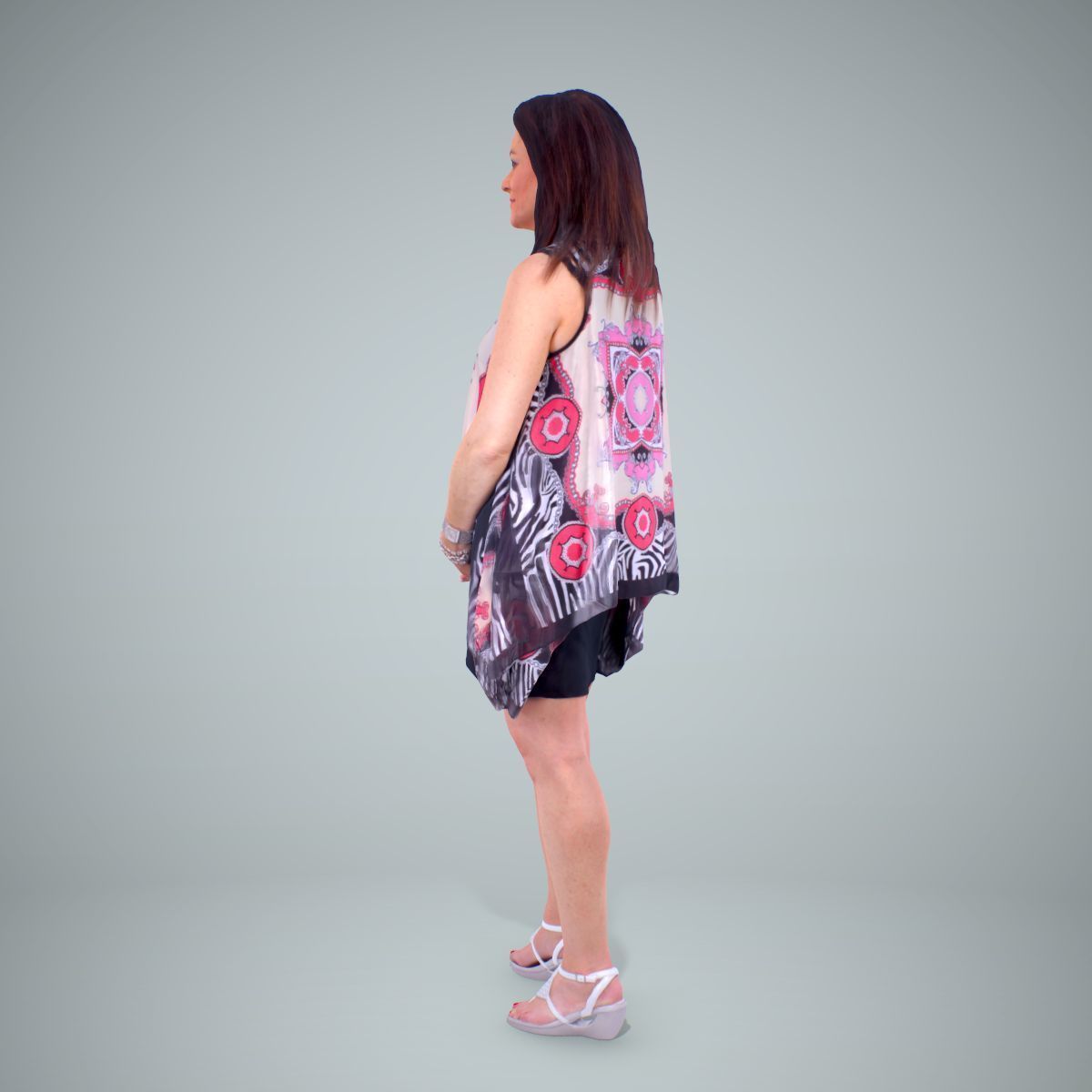 Woman with Colourful Bouse CWom0218-HD2-O01P01-S 3D model_10
