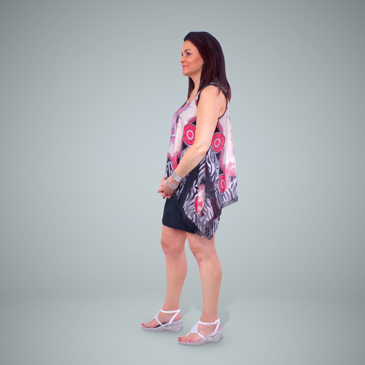 Woman with Colourful Bouse CWom0218-HD2-O01P01-S 3D model_6