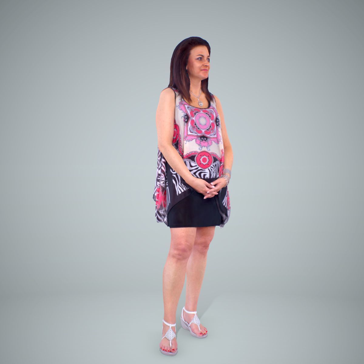 Woman with Colourful Bouse CWom0218-HD2-O01P01-S 3D model_30