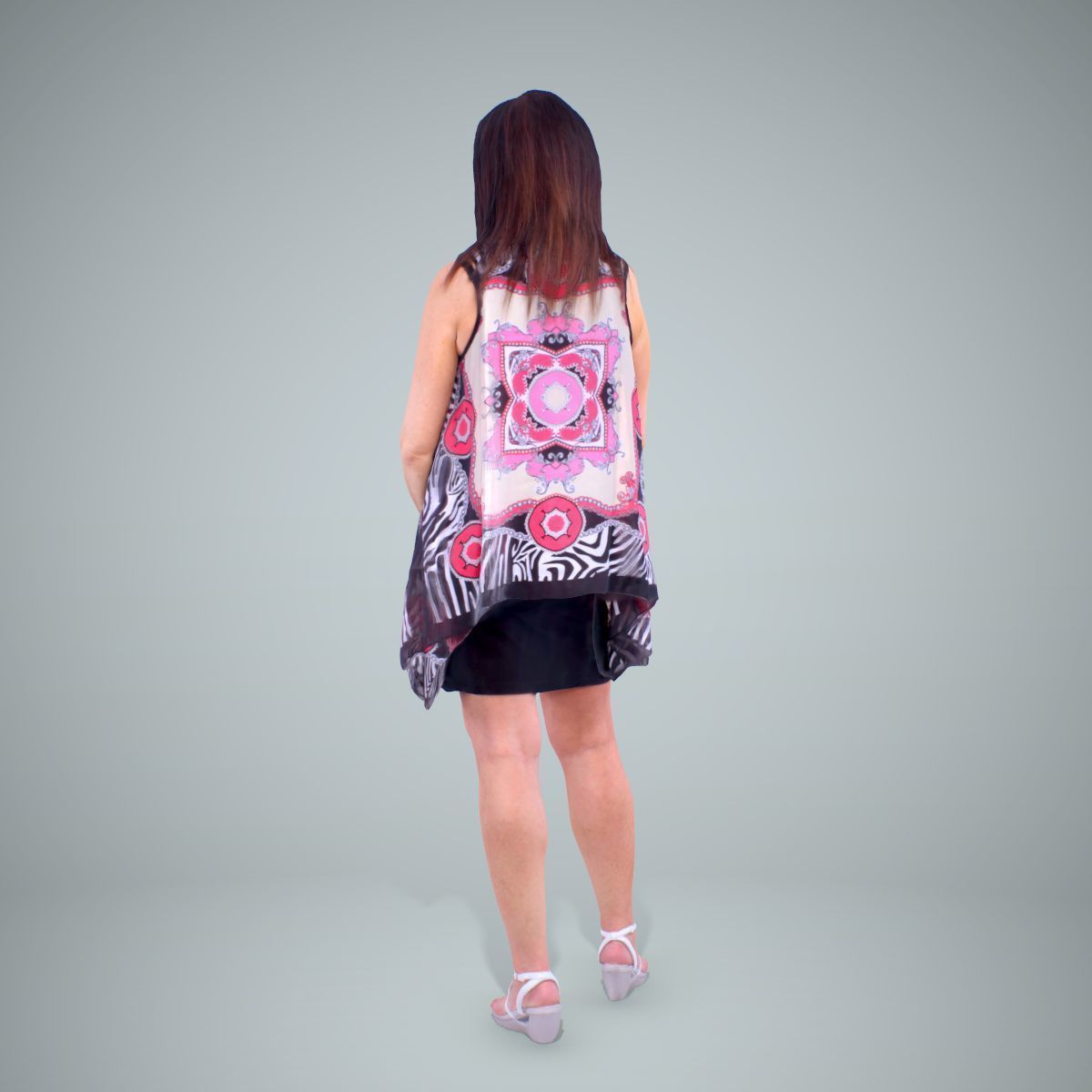Woman with Colourful Bouse CWom0218-HD2-O01P01-S 3D model_14