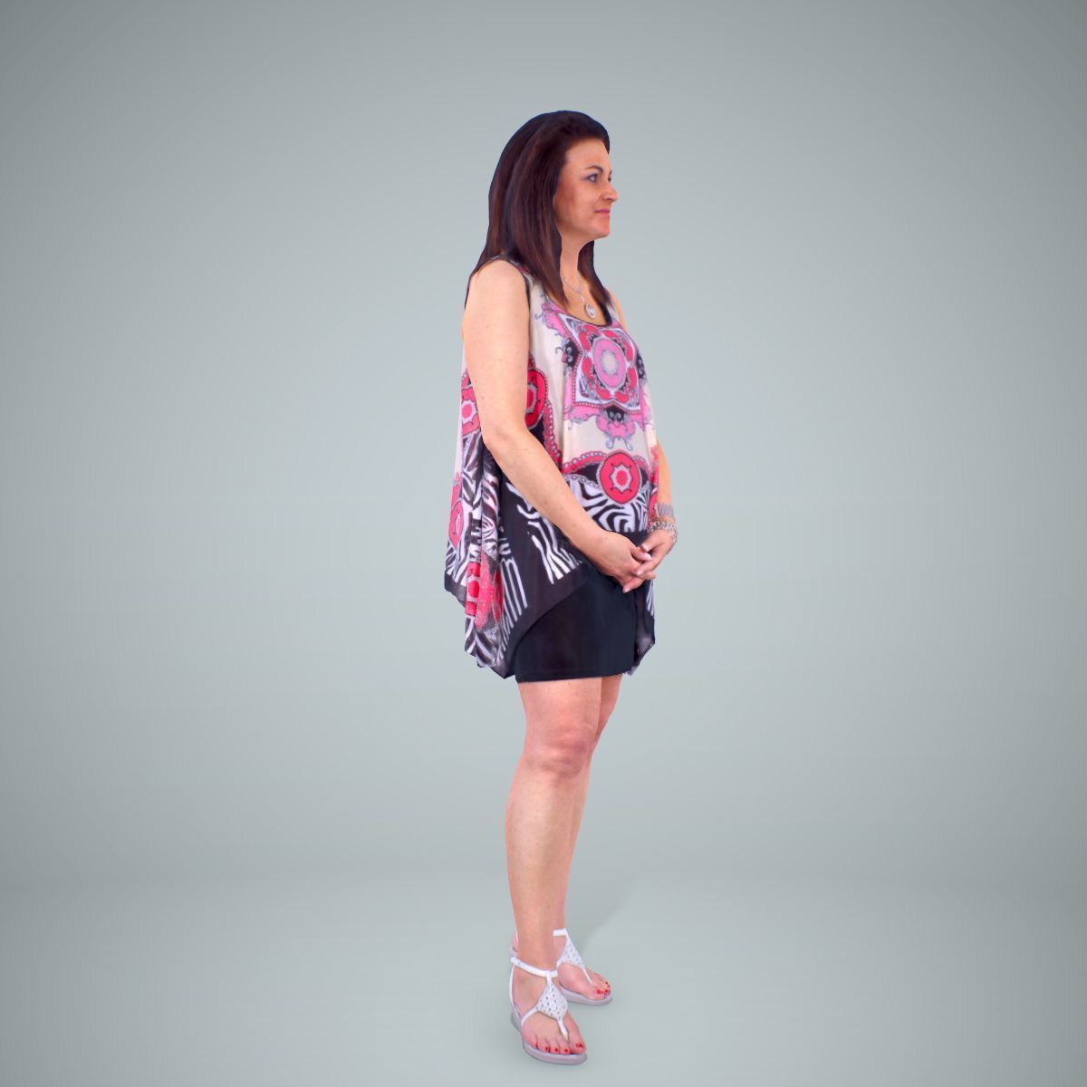 Woman with Colourful Bouse CWom0218-HD2-O01P01-S 3D model_28