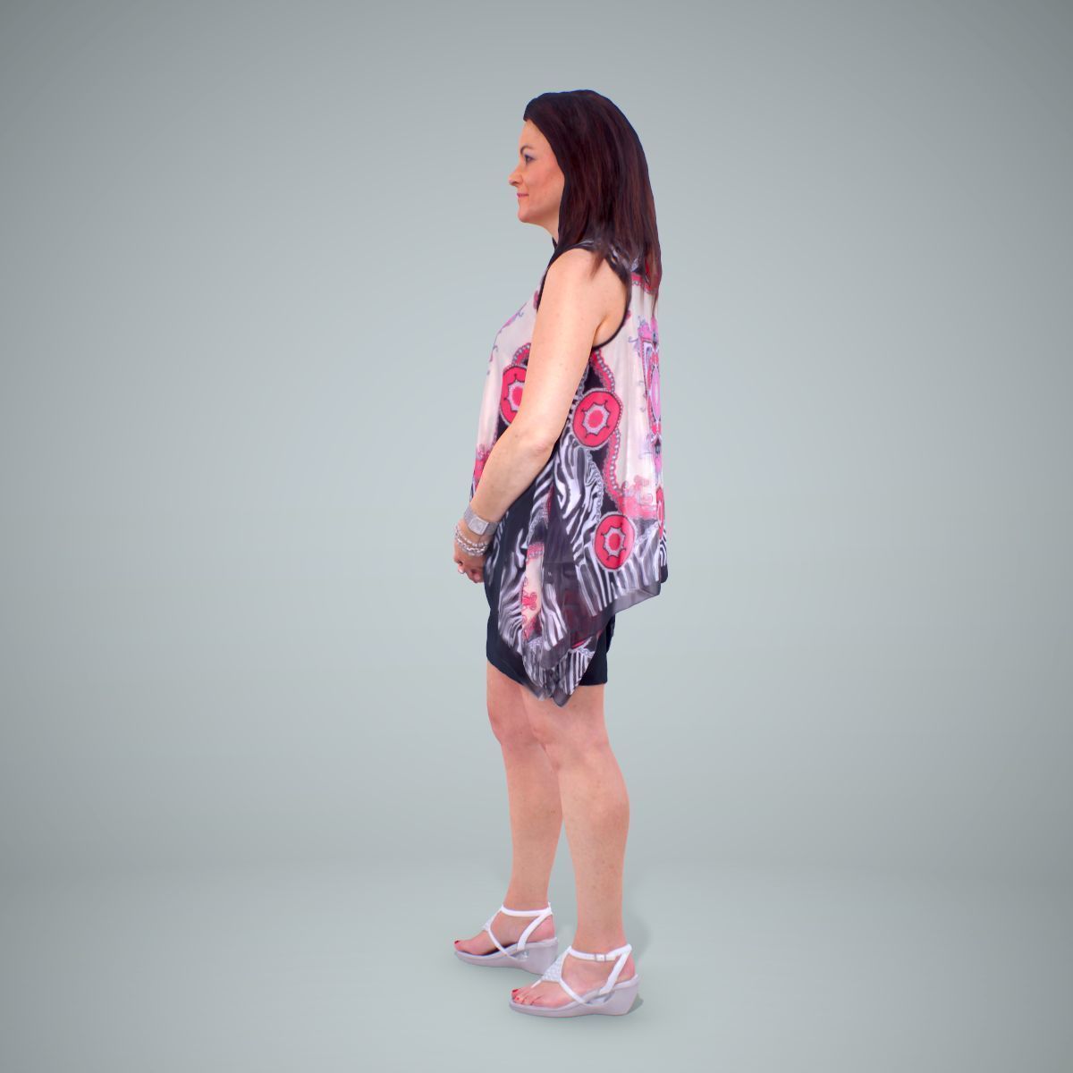Woman with Colourful Bouse CWom0218-HD2-O01P01-S 3D model_8