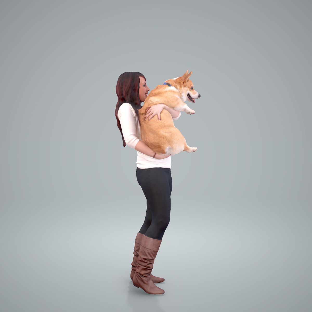 Woman Holding Dog CWom0209-HD2-O01P01-S 3D model_25