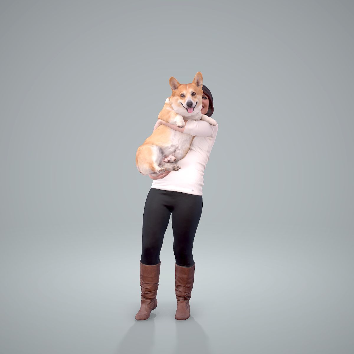Woman Holding Dog CWom0209-HD2-O01P01-S 3D model_34