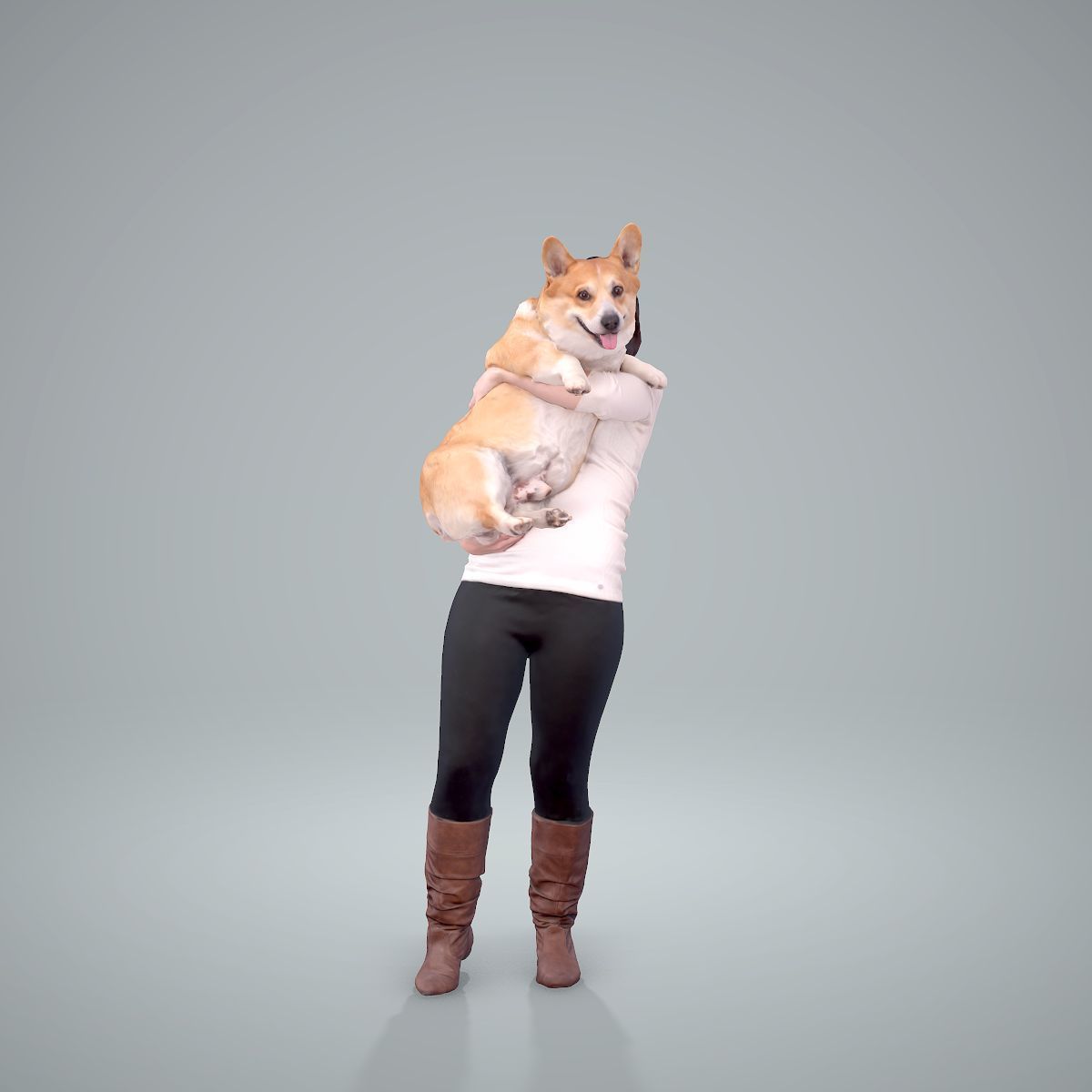 Woman Holding Dog CWom0209-HD2-O01P01-S 3D model_33