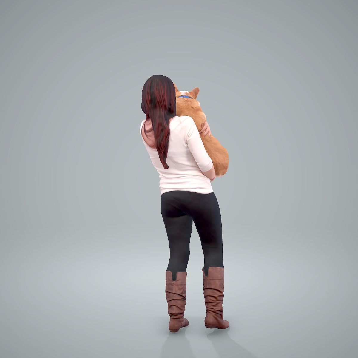 Woman Holding Dog CWom0209-HD2-O01P01-S 3D model_17