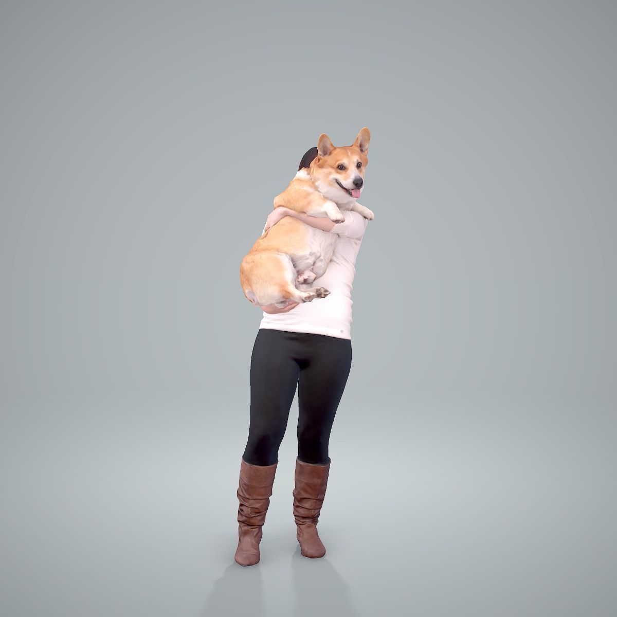 Woman Holding Dog CWom0209-HD2-O01P01-S 3D model_32