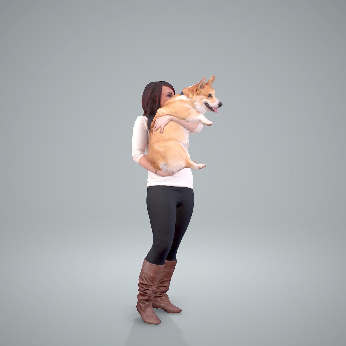Woman Holding Dog CWom0209-HD2-O01P01-S 3D model_28