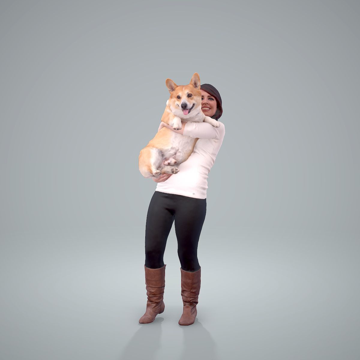 Woman Holding Dog CWom0209-HD2-O01P01-S 3D model_35