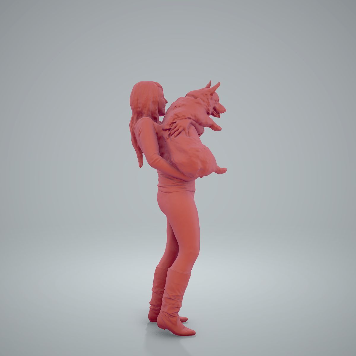 Woman Holding Dog CWom0209-HD2-O01P01-S 3D model_60