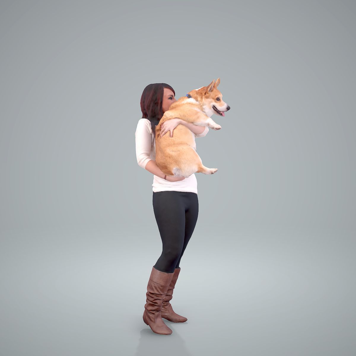 Woman Holding Dog CWom0209-HD2-O01P01-S 3D model_27