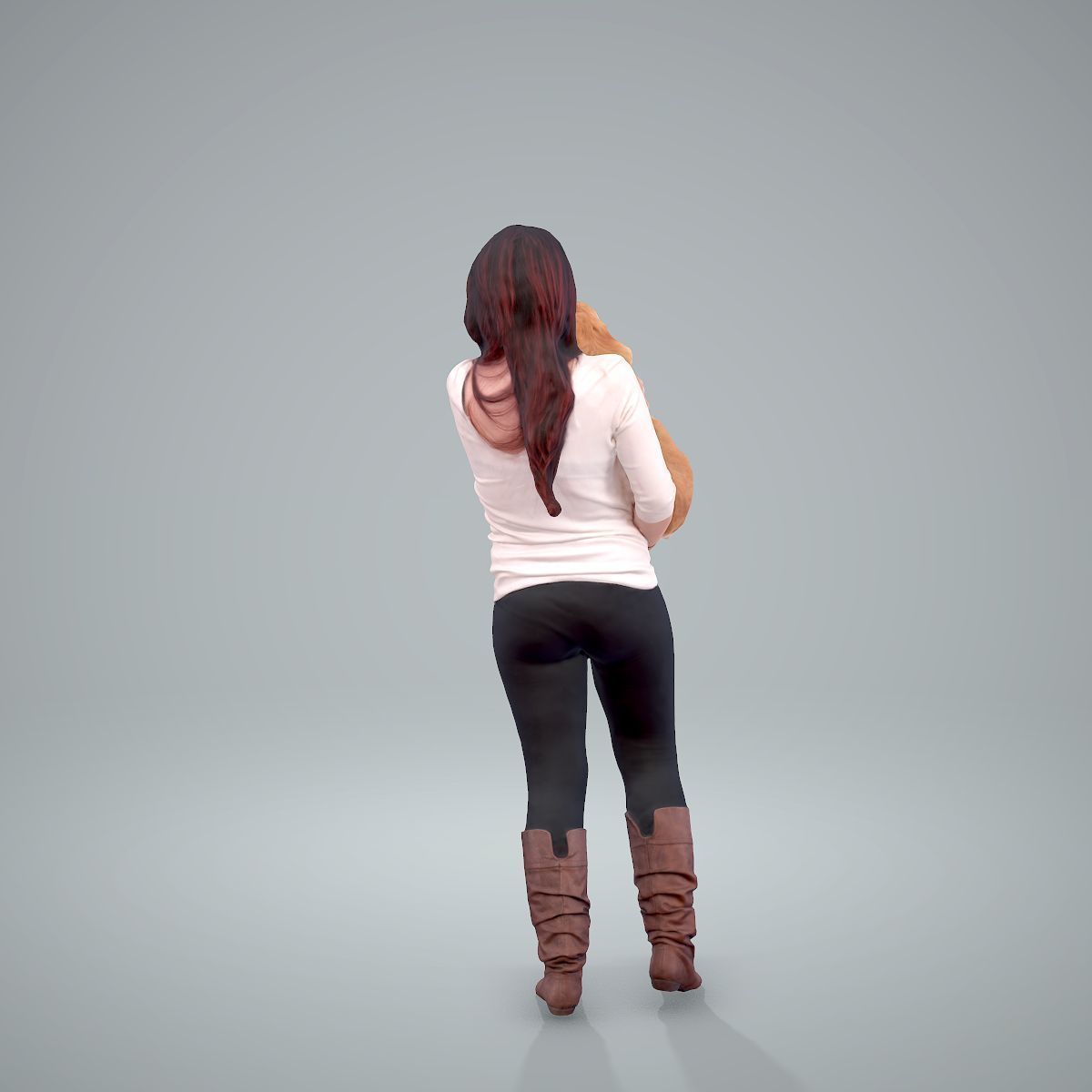 Woman Holding Dog CWom0209-HD2-O01P01-S 3D model_15