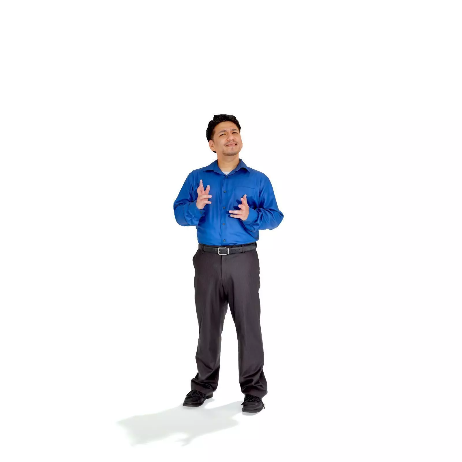 Man with Blue Shirt CMan0326-HD2-O01P01-S 3D model