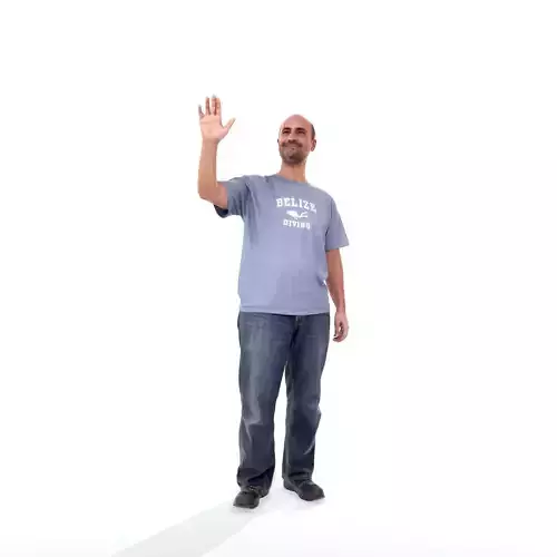 Man Standing Waving CMan0225-HD2-O01P01-S
