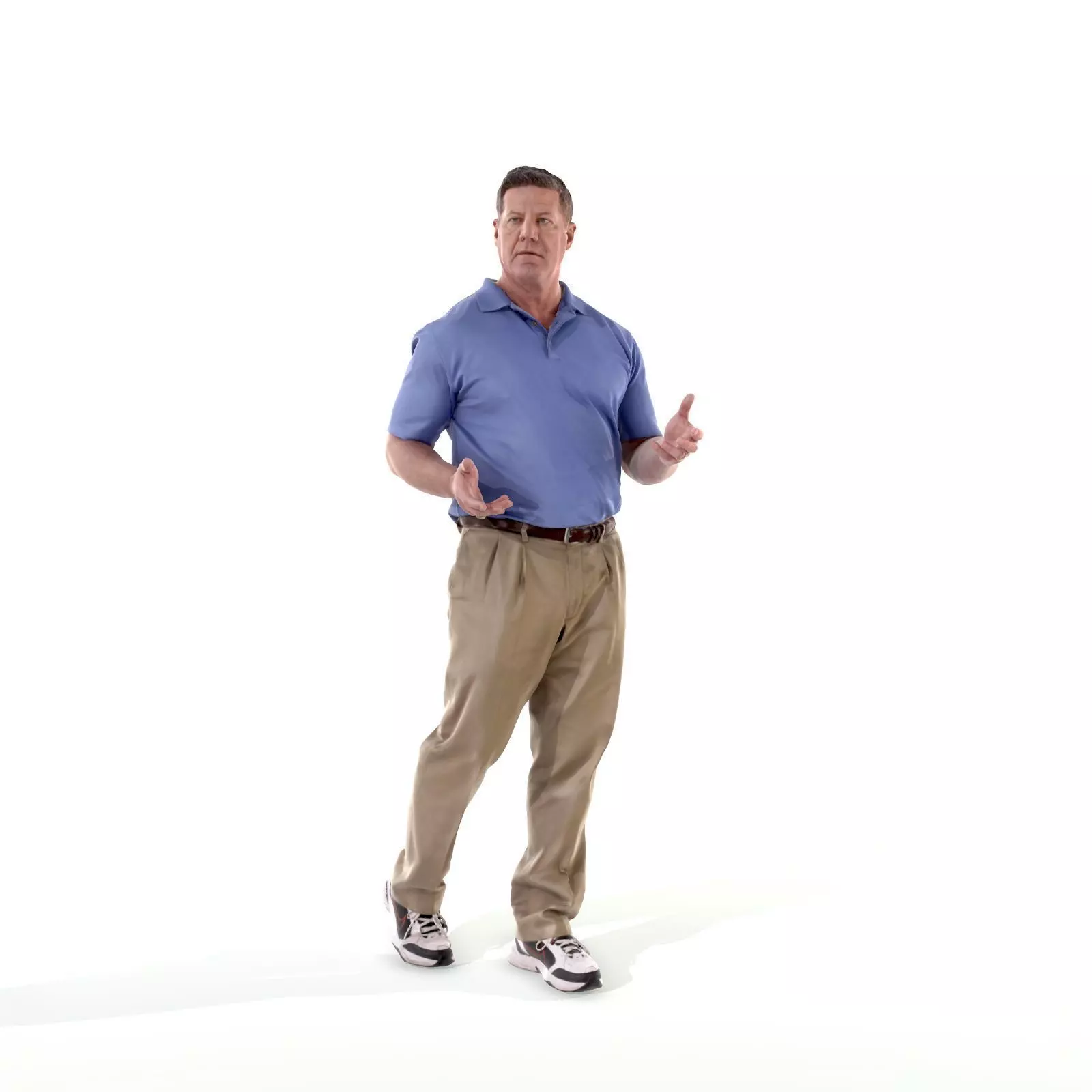 Talking Man with Blue Shirt CMan0224-HD2-O01P01-S 3D model_0
