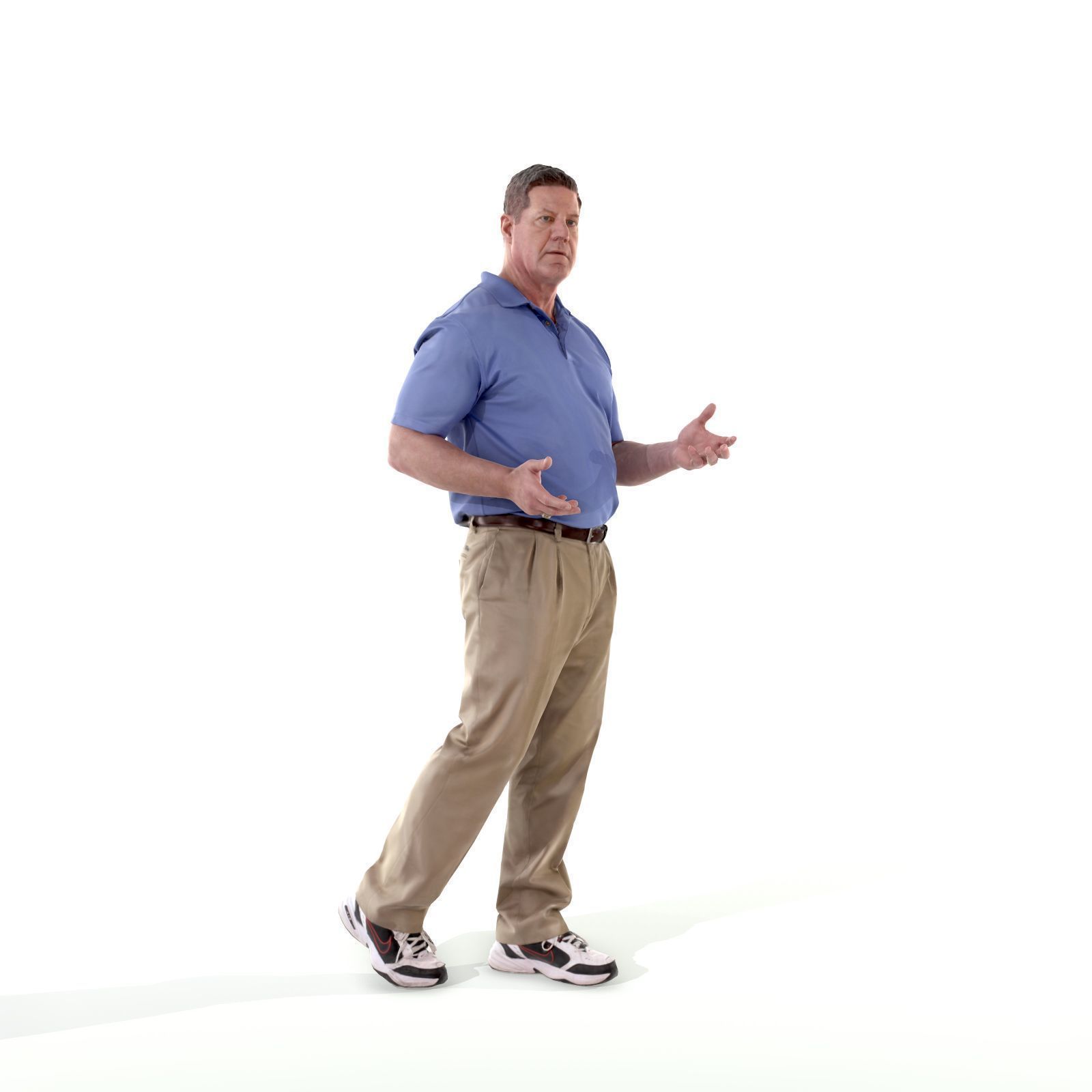 Talking Man with Blue Shirt CMan0224-HD2-O01P01-S 3D model_3