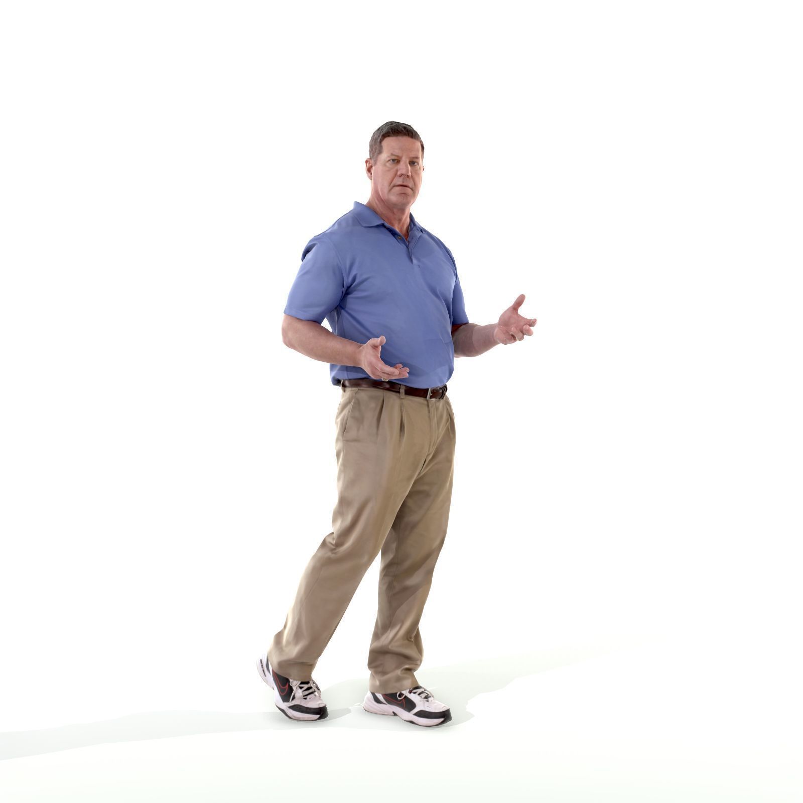 Talking Man with Blue Shirt CMan0224-HD2-O01P01-S 3D model_2