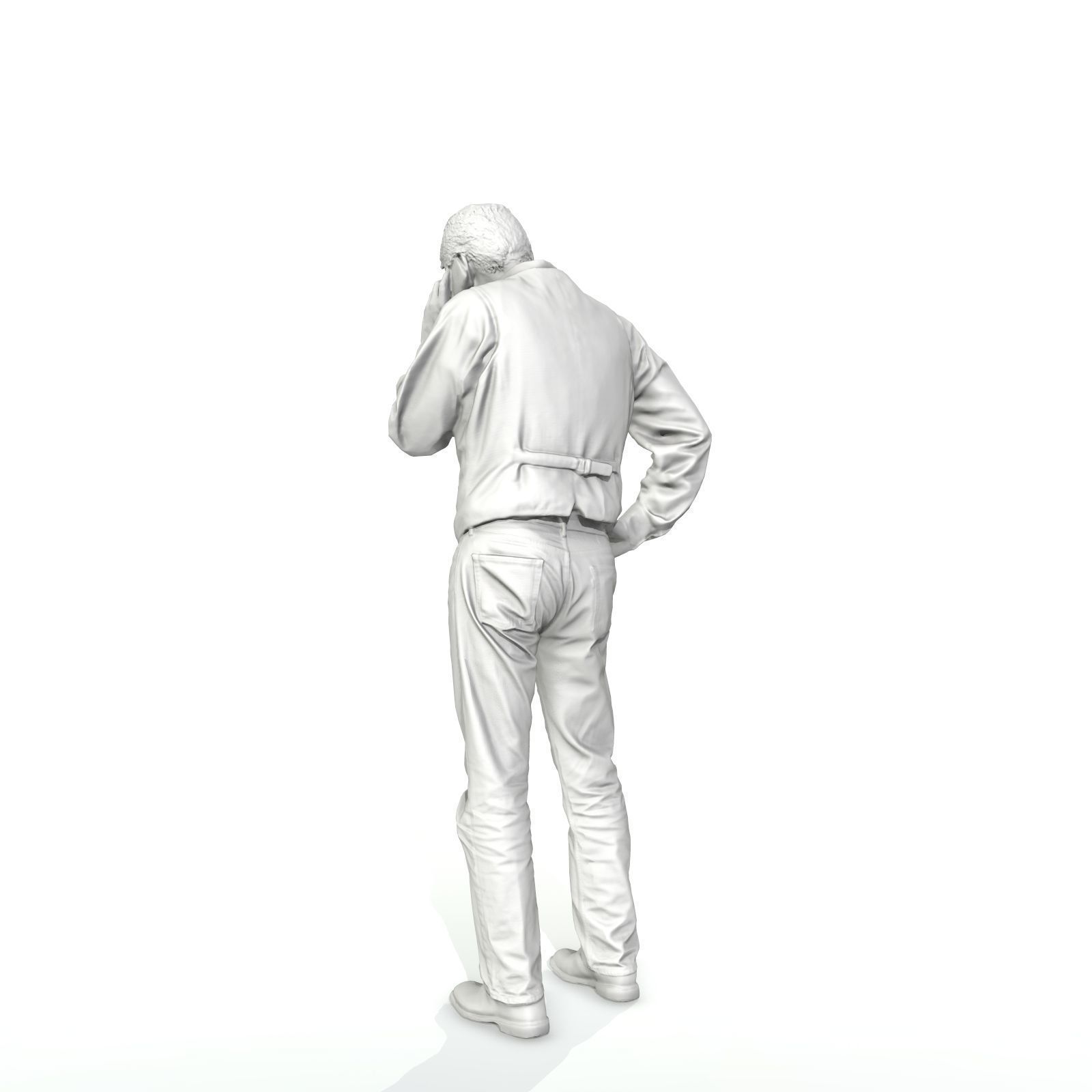 Casual Man Talking on Phone 3D model_59