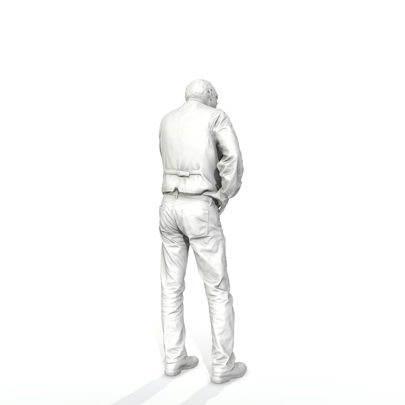 Casual Man Talking on Phone 3D model_52