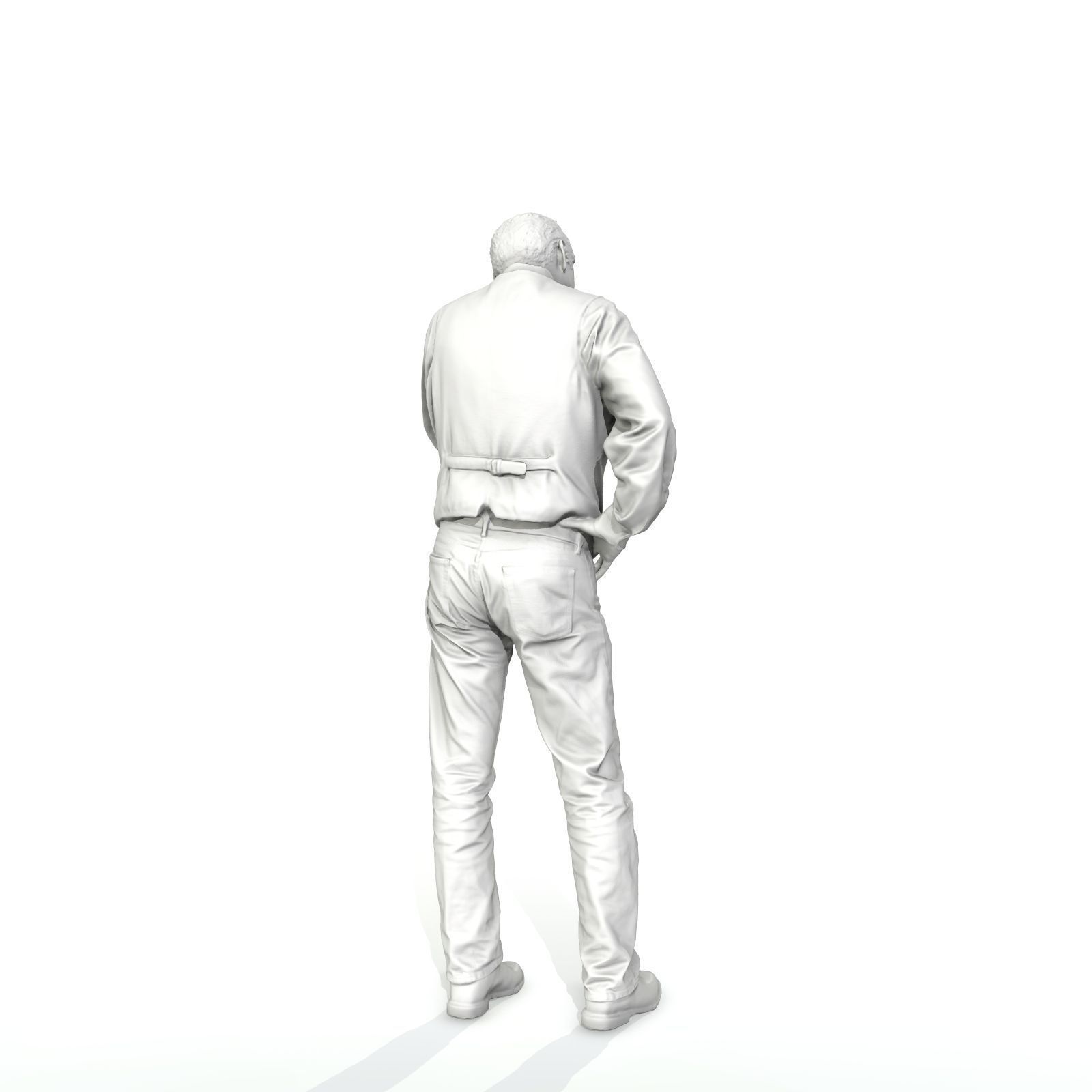 Casual Man Talking on Phone 3D model_53