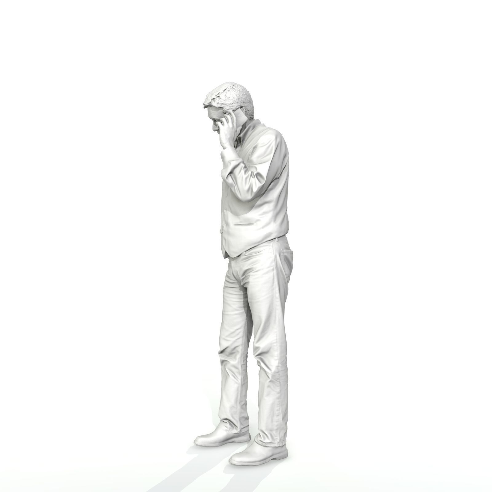 Casual Man Talking on Phone 3D model_67