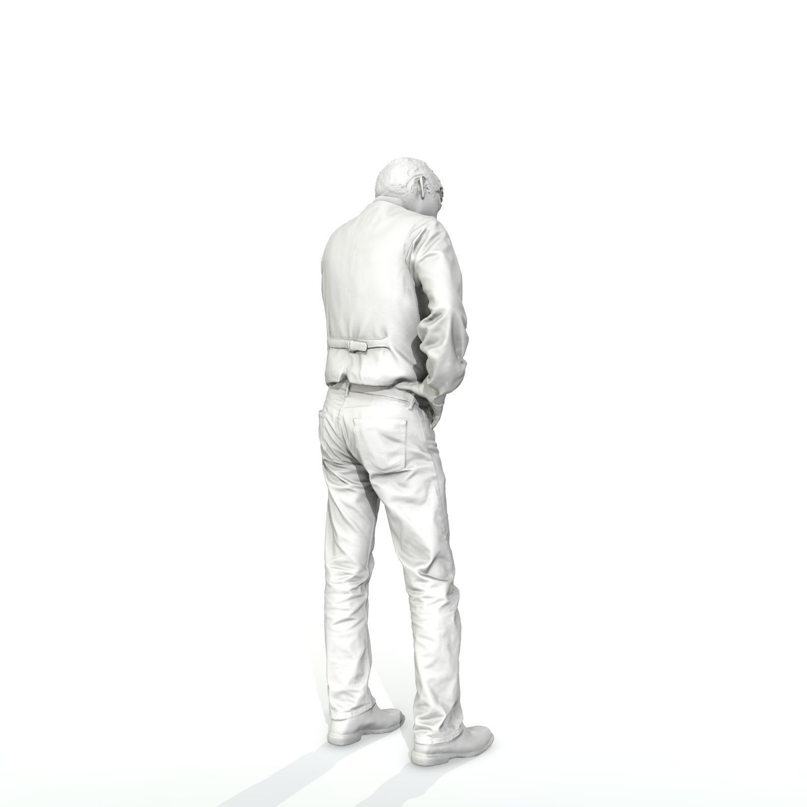 Casual Man Talking on Phone 3D model_51
