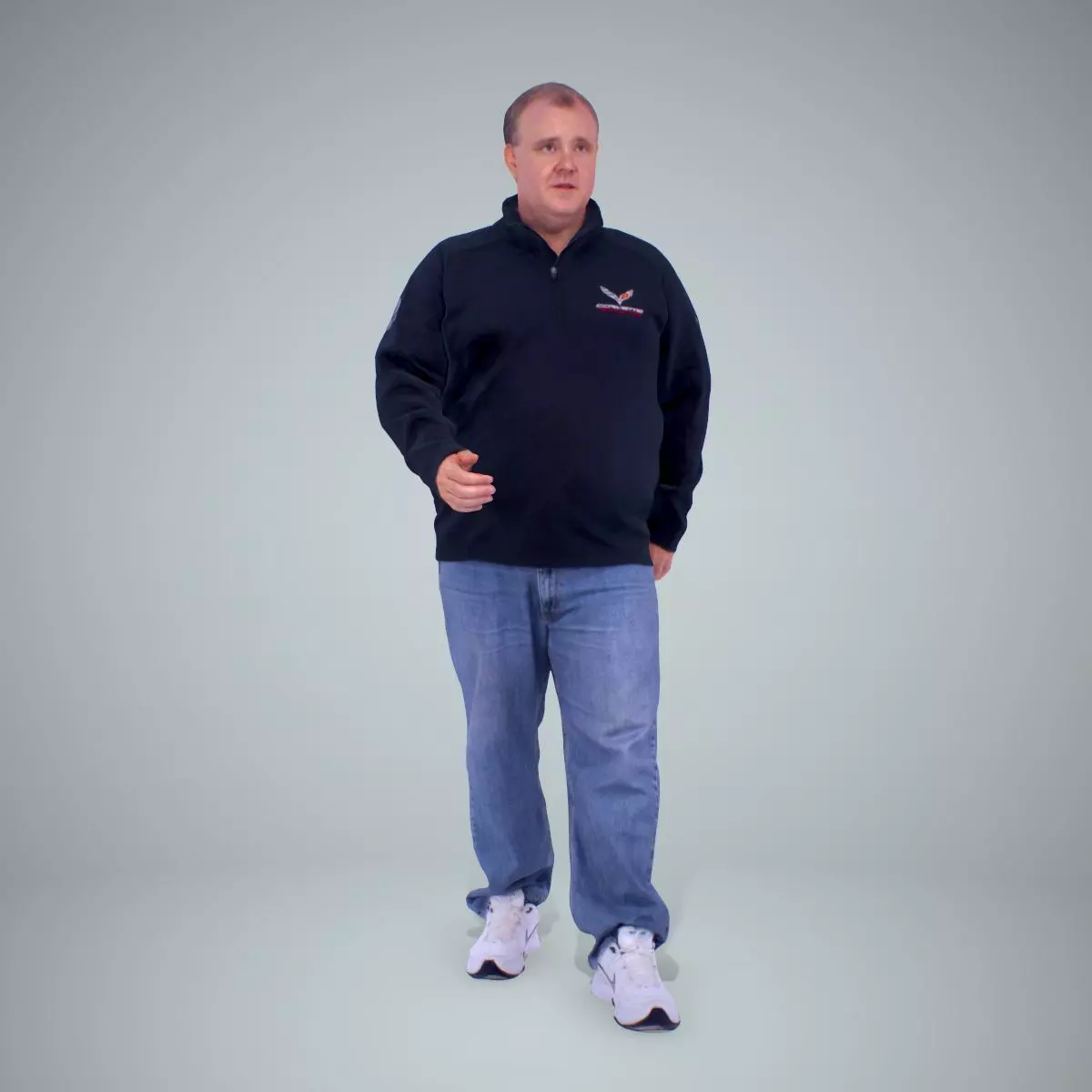 Man Walking with Jumper CMan0221-HD2-O01P01-S 3D model