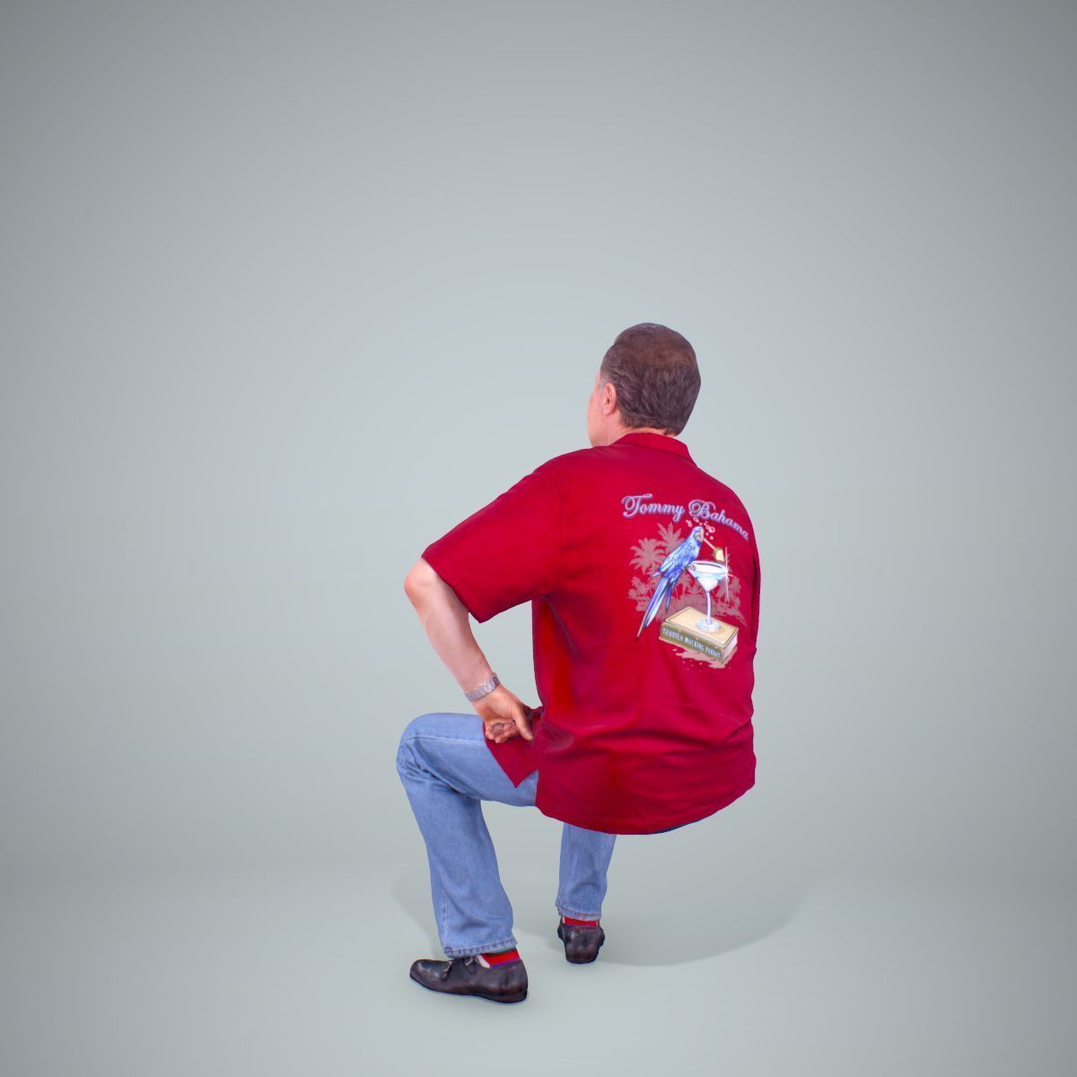 Sitting Man with Red Shirt CMan0220-HD2-O01P01-S 3D model_15