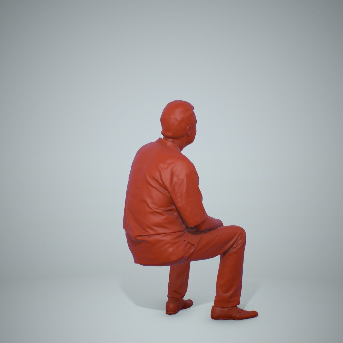 Sitting Man with Red Shirt CMan0220-HD2-O01P01-S 3D model_59