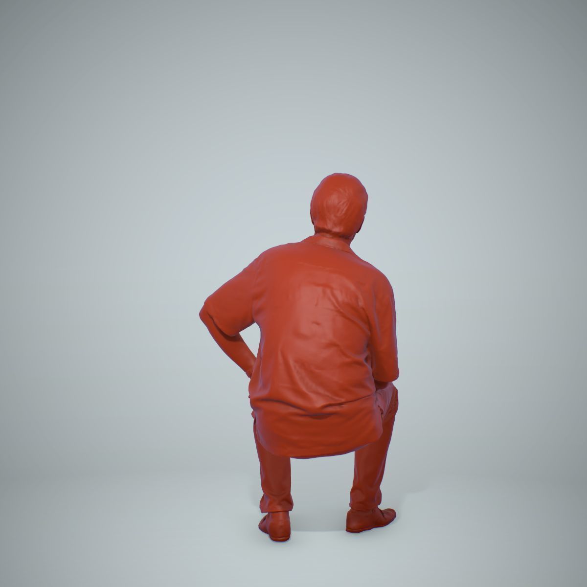 Sitting Man with Red Shirt CMan0220-HD2-O01P01-S 3D model_55