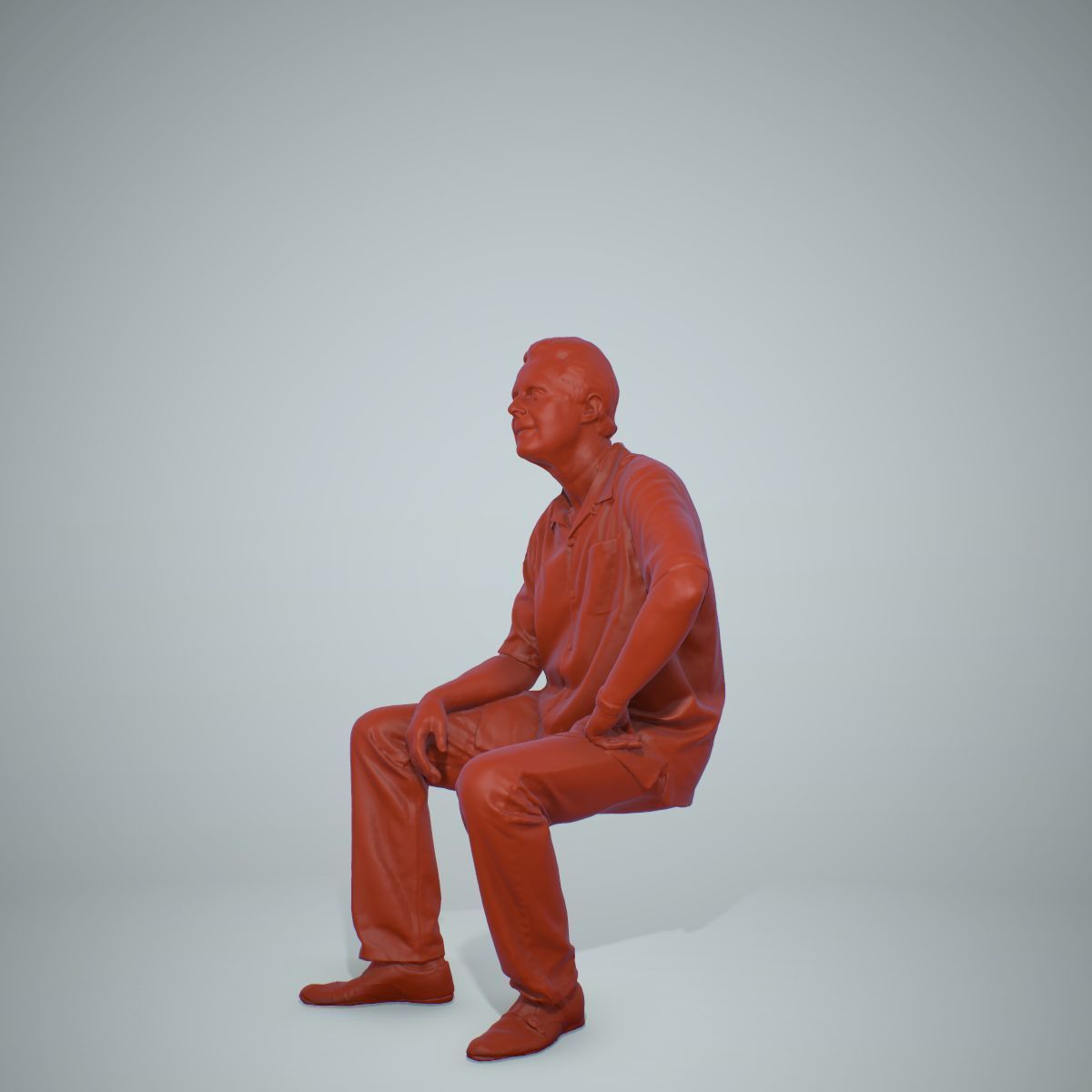 Sitting Man with Red Shirt CMan0220-HD2-O01P01-S 3D model_42