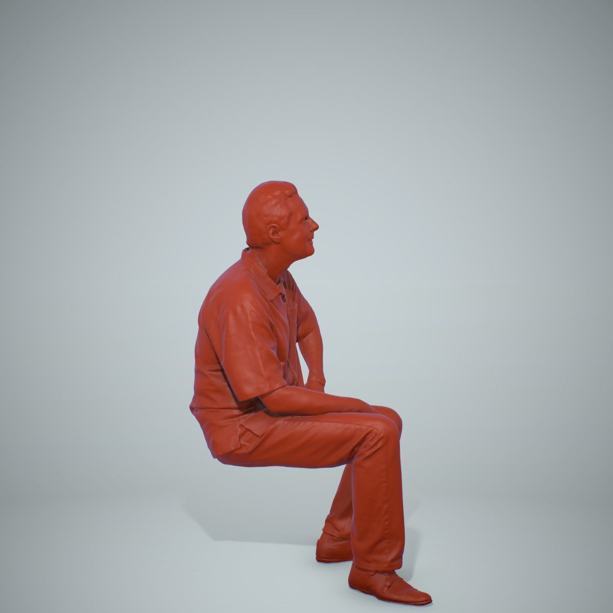 Sitting Man with Red Shirt CMan0220-HD2-O01P01-S 3D model_64