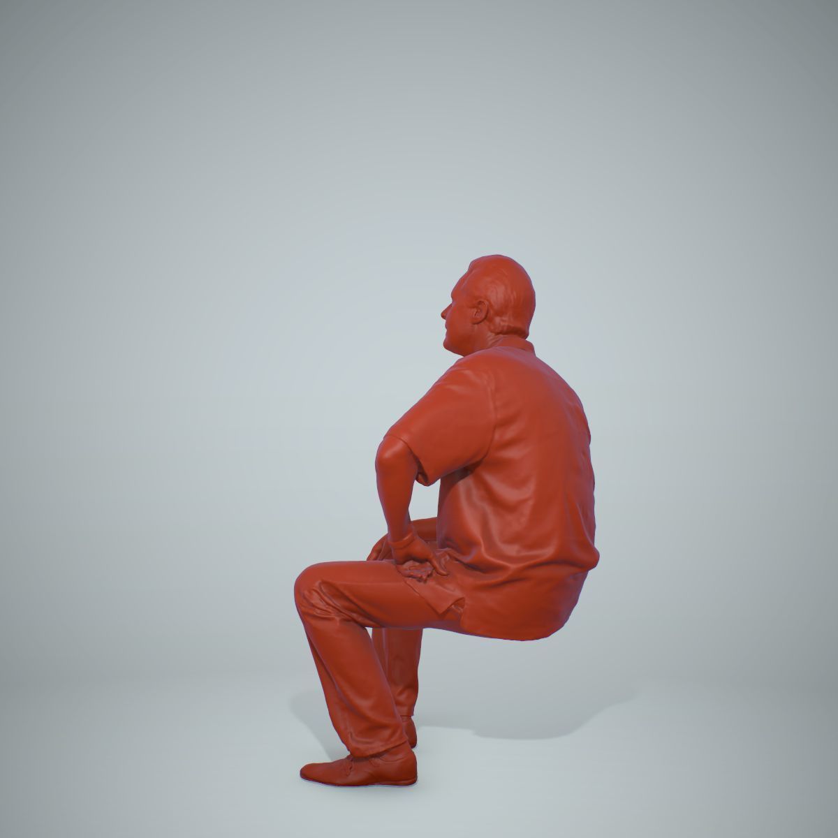 Sitting Man with Red Shirt CMan0220-HD2-O01P01-S 3D model_48