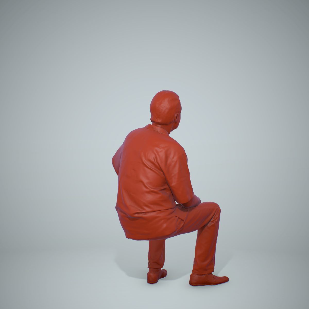 Sitting Man with Red Shirt CMan0220-HD2-O01P01-S 3D model_58