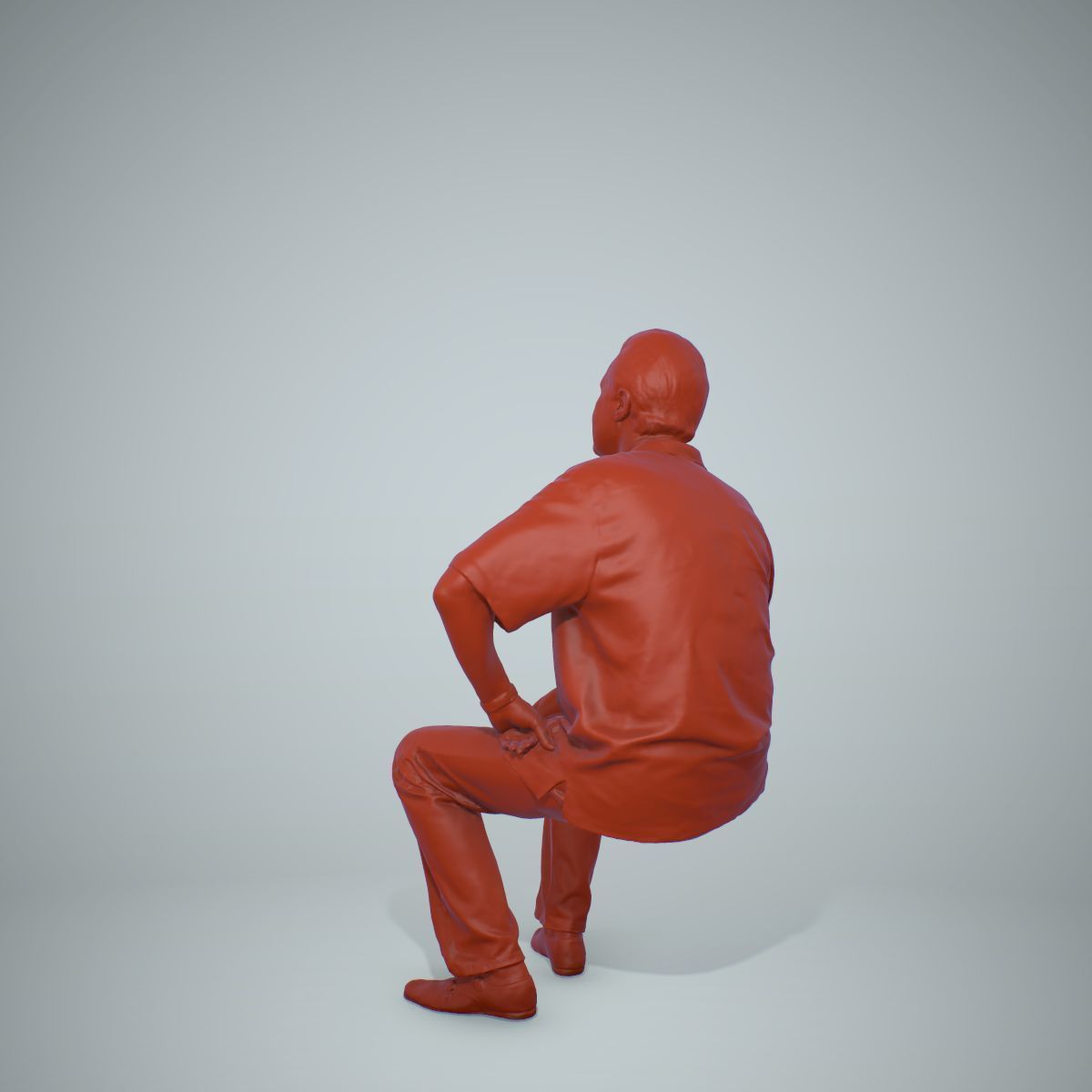 Sitting Man with Red Shirt CMan0220-HD2-O01P01-S 3D model_50
