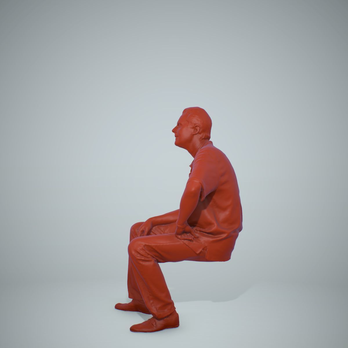 Sitting Man with Red Shirt CMan0220-HD2-O01P01-S 3D model_45