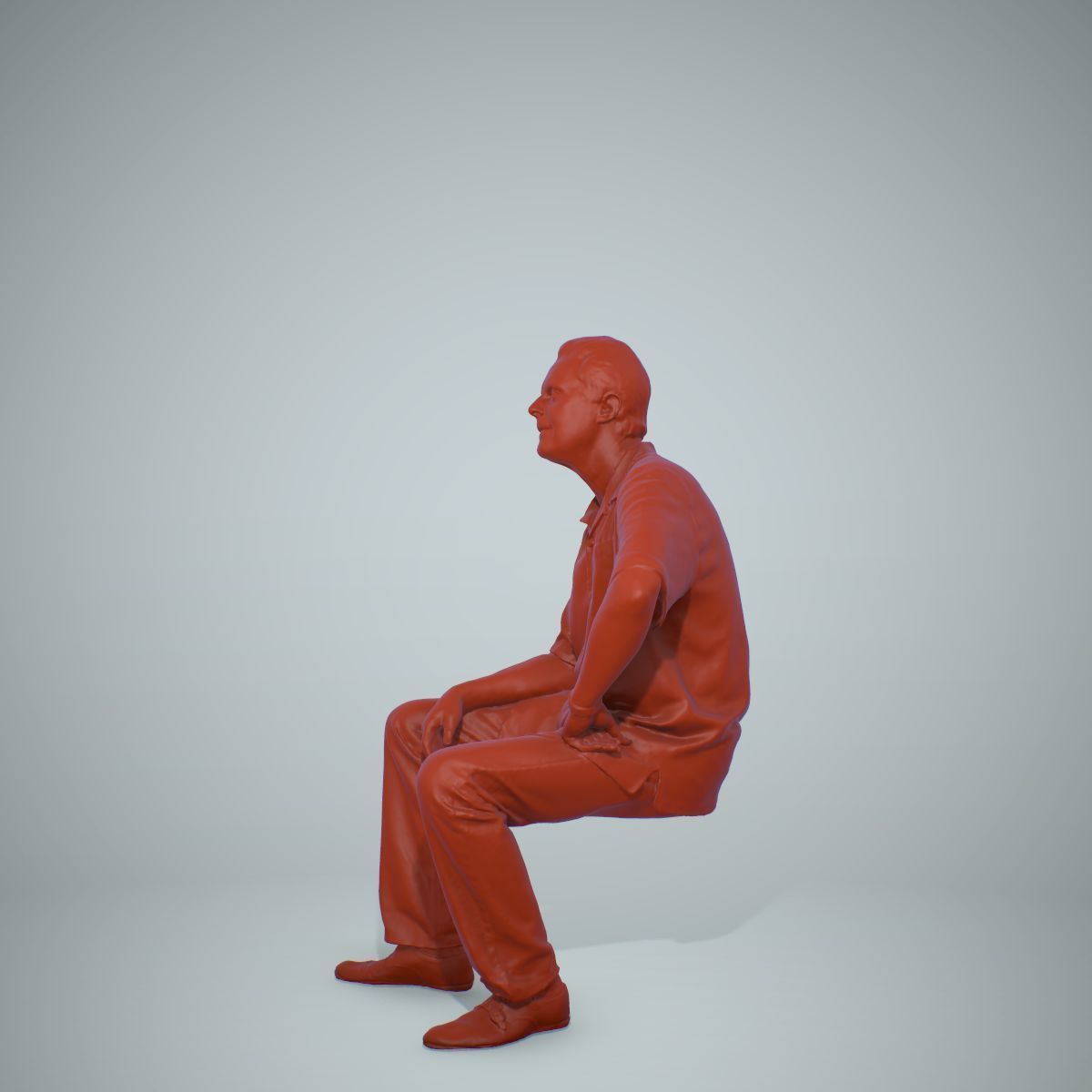 Sitting Man with Red Shirt CMan0220-HD2-O01P01-S 3D model_44