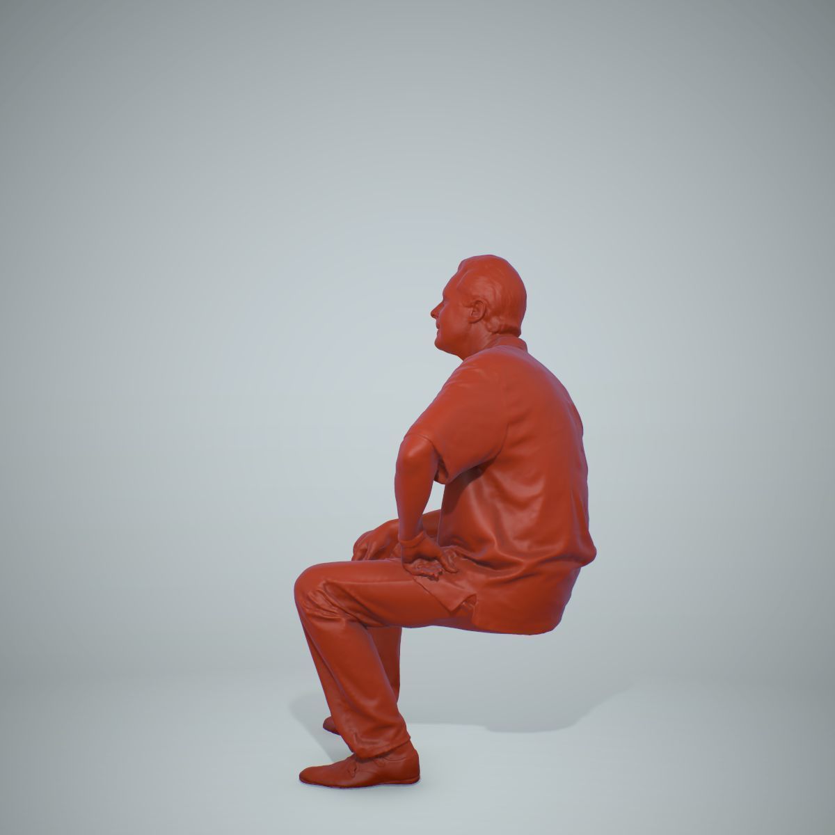 Sitting Man with Red Shirt CMan0220-HD2-O01P01-S 3D model_47