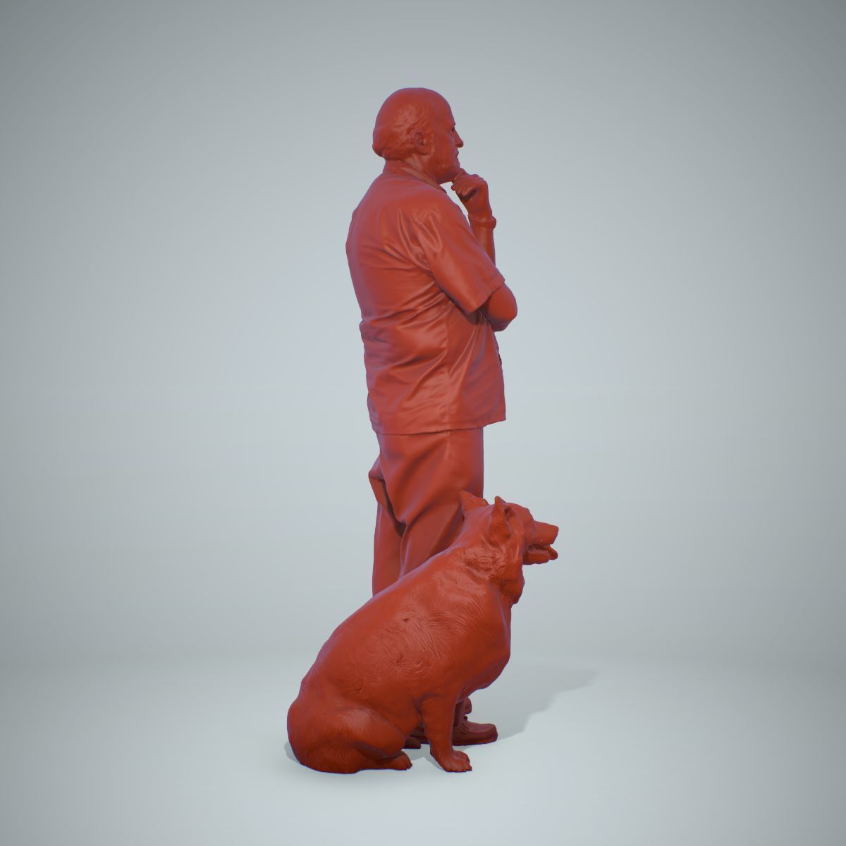 Old Man with His Dog CMan0218-HD2-O01P01-S 3D model_62
