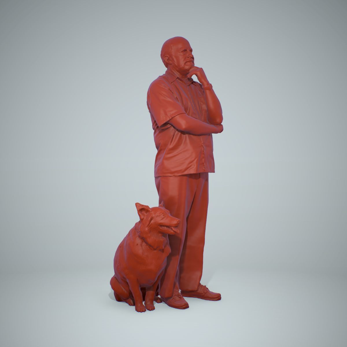Old Man with His Dog CMan0218-HD2-O01P01-S 3D model_68
