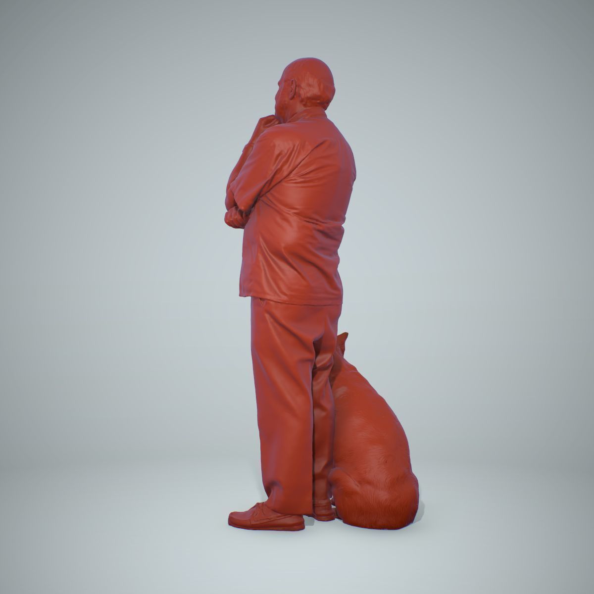 Old Man with His Dog CMan0218-HD2-O01P01-S 3D model_49