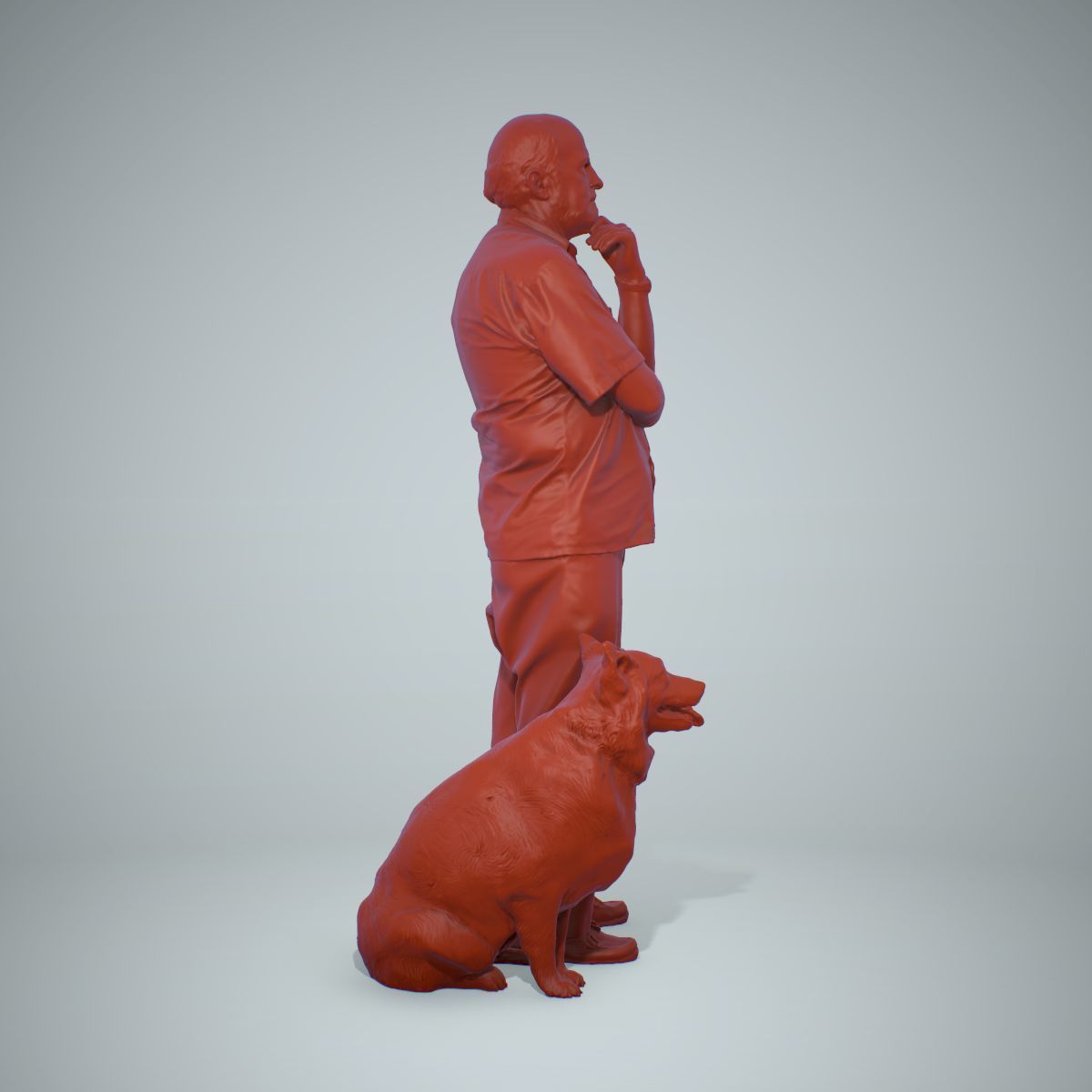 Old Man with His Dog CMan0218-HD2-O01P01-S 3D model_63